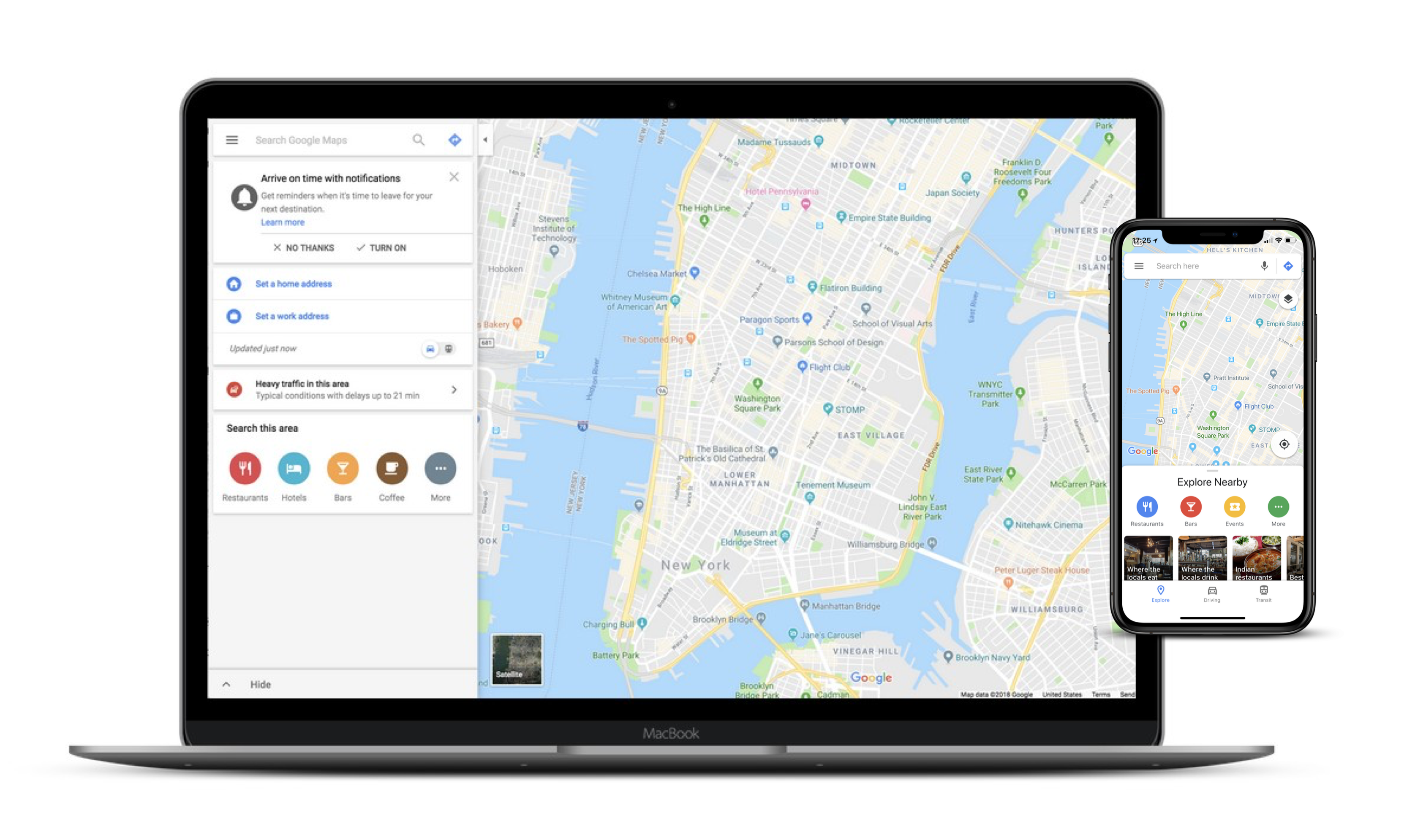Google Map-Multiscreen UX