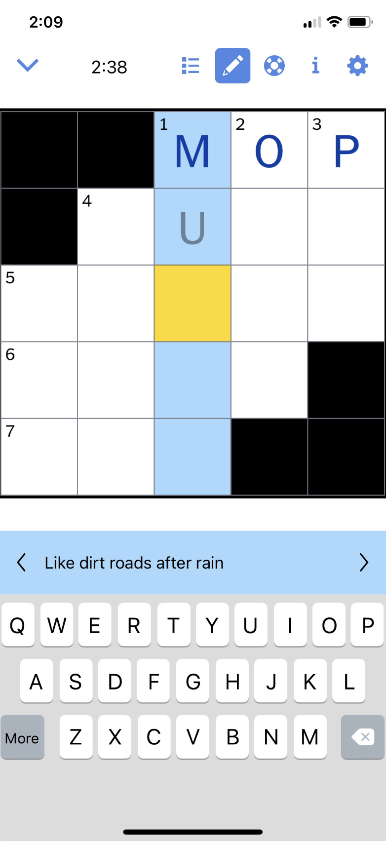 Design Critique: The New York Times Crossword Puzzle (iPhone app) – IXD@Pratt