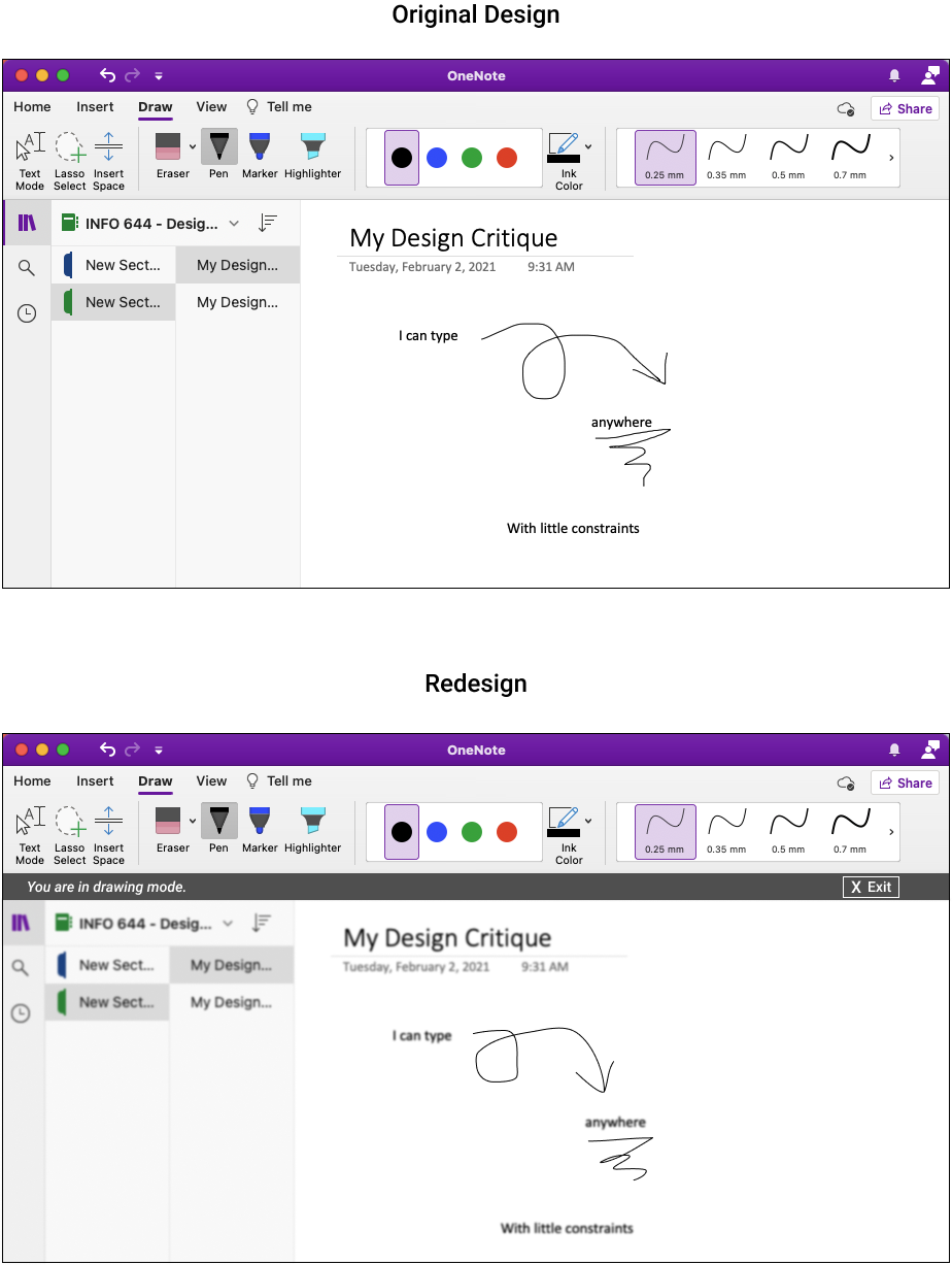 Design Critique Microsoft OneNote IXDPratt