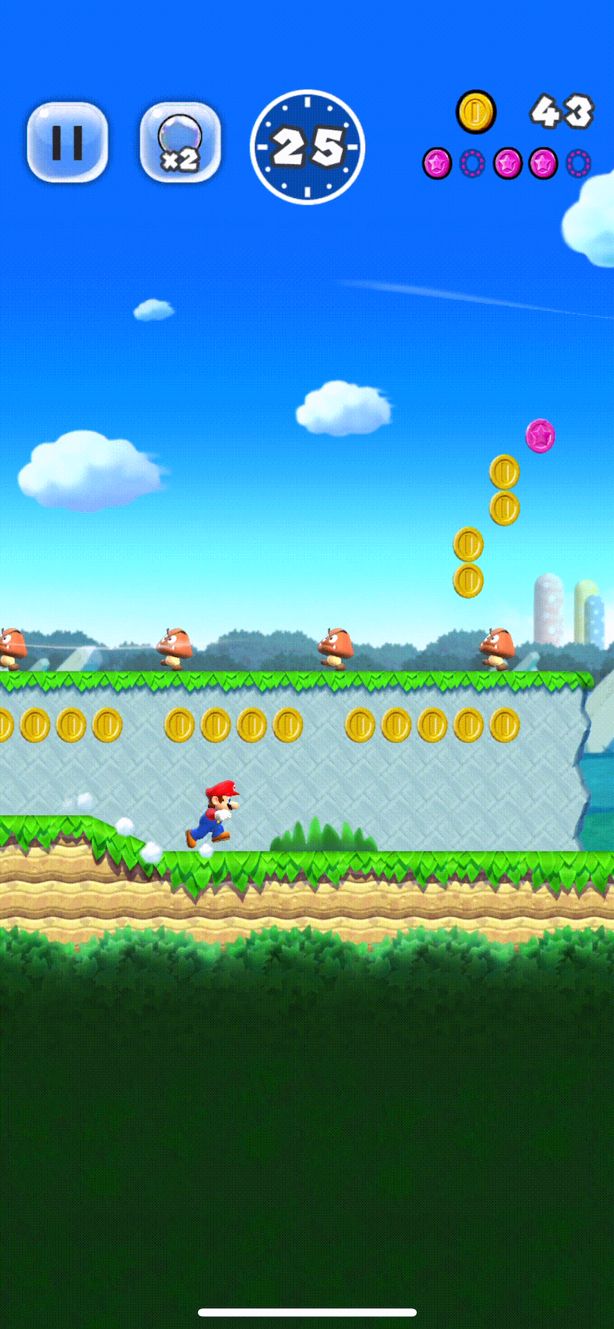 Super Mario Run Gameplay 2 (Pause Mechanic)
