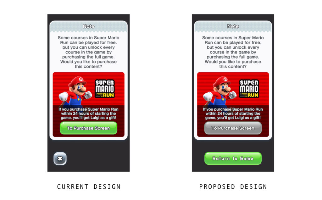 Super Mario Run Onboarding Screen 4 (Purchasing Screen)