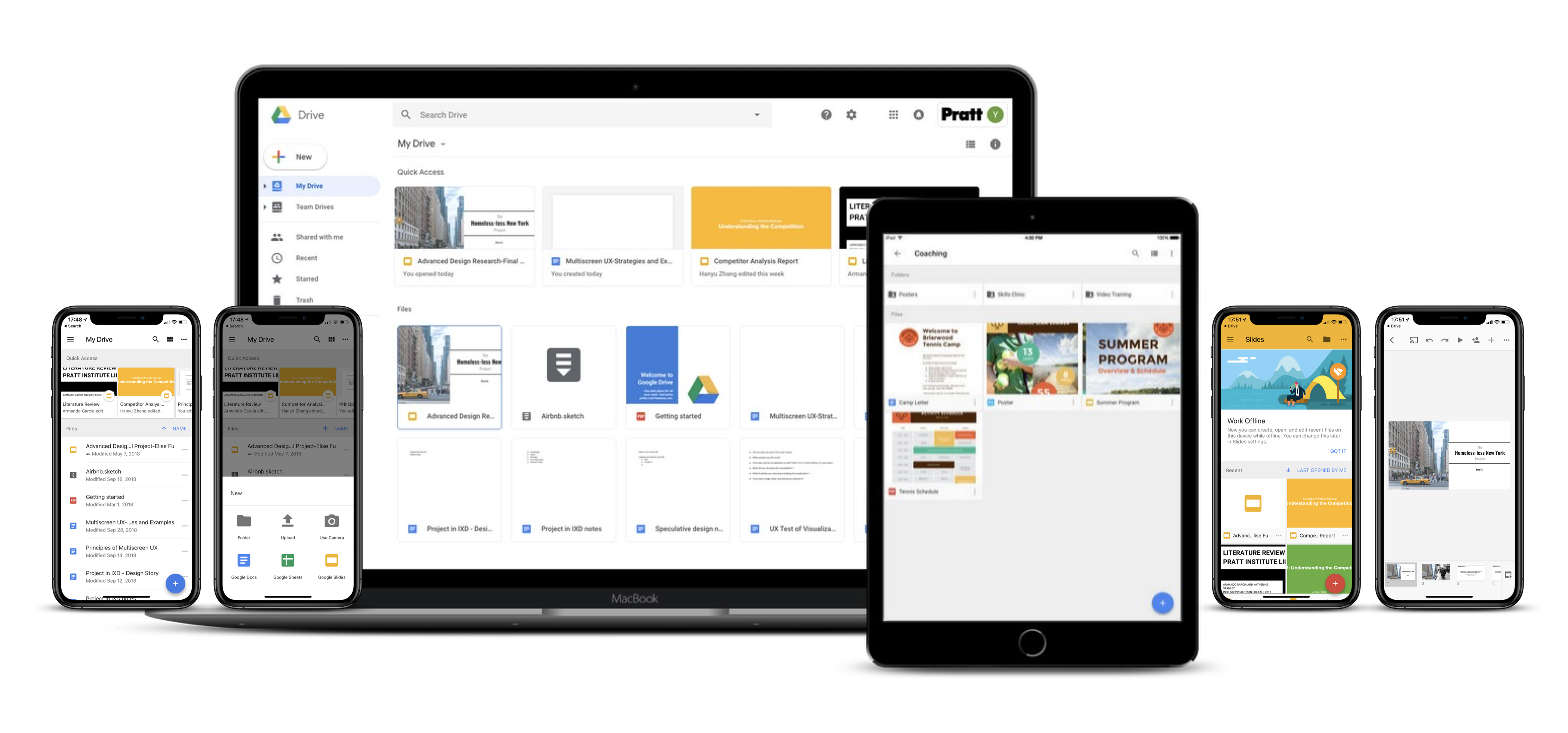 Google Drive and Slides-Multiscreen UX