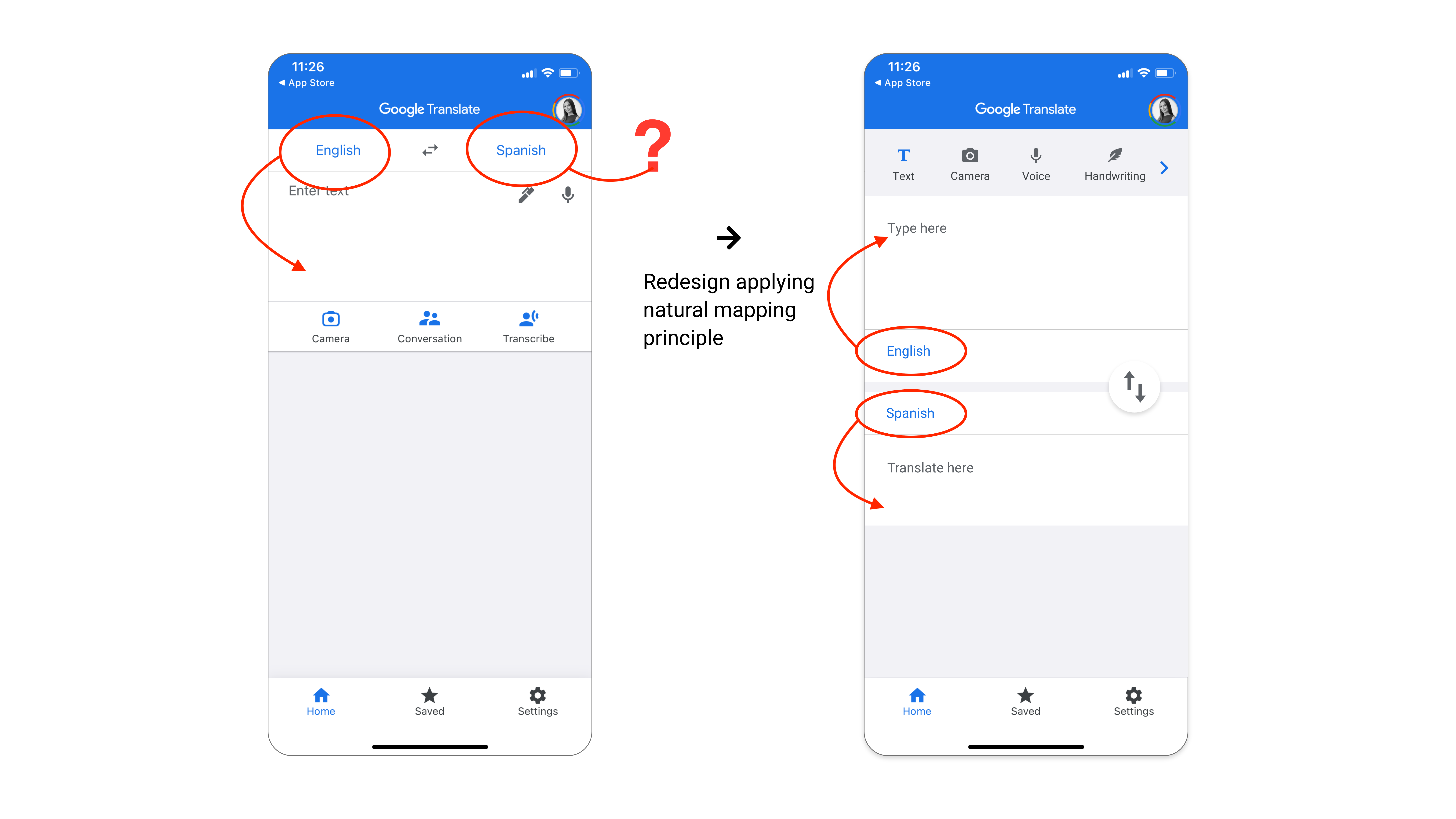 Design Critique Google Translate iOS IXD Pratt