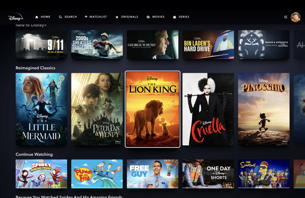 Design Critique: Disney+ (Website) – IXD@Pratt