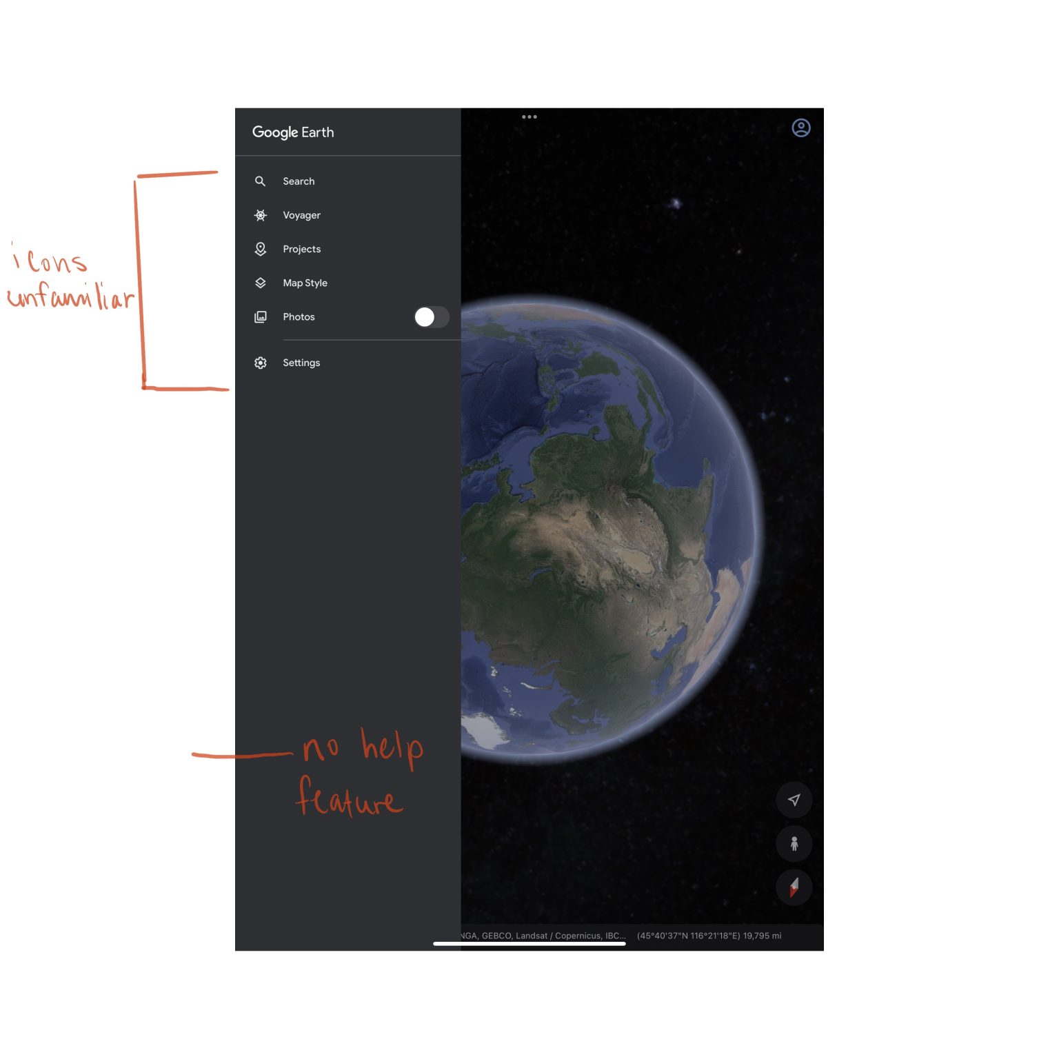 Design Critique Google Earth IXDPratt