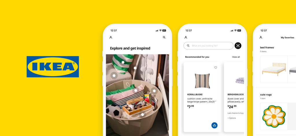 design critique of IKEA ios app
