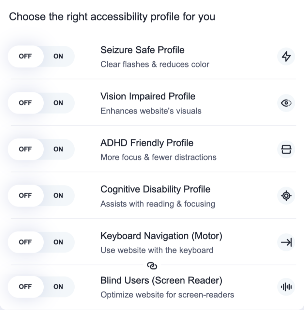 Image: First module for profile options