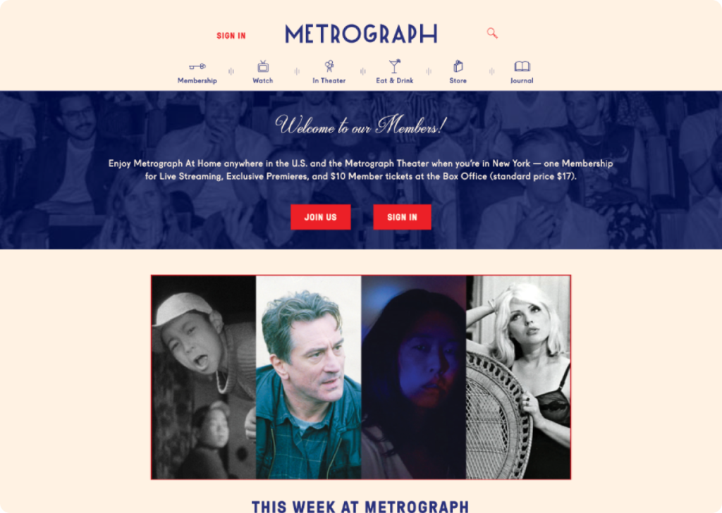 Metrograph original website