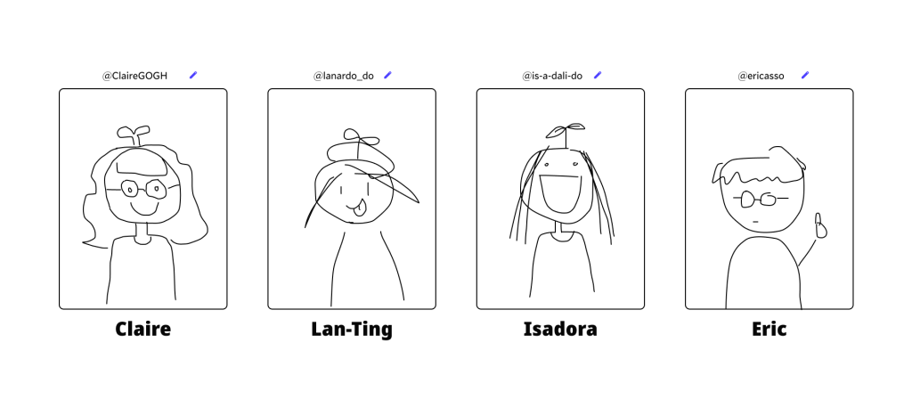 Our hand-drawing profiles (Cute)